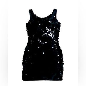 Anne Klein ll black sequin cocktail dress